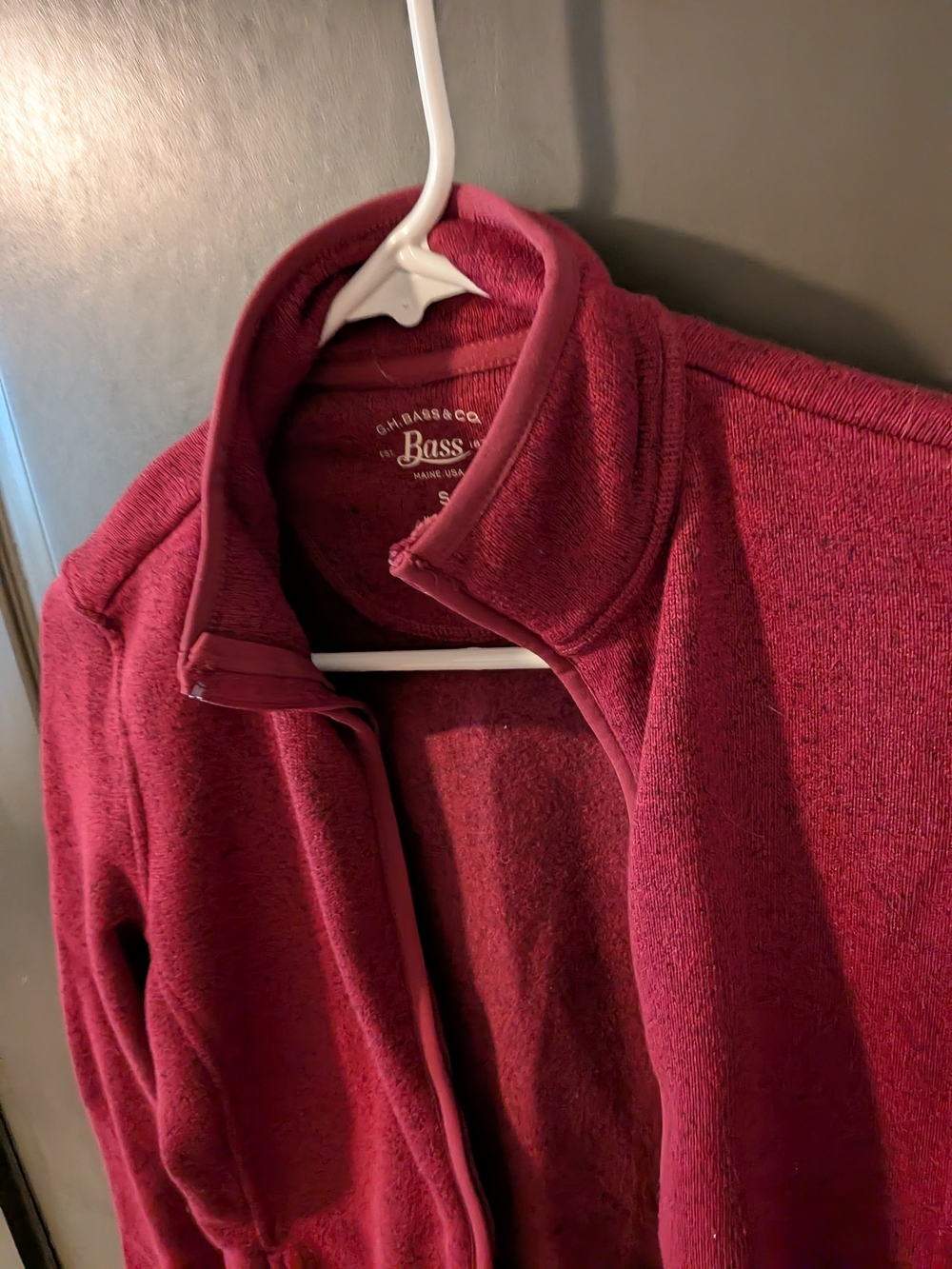 G.H. Bass & Co. Raspberry Fleece Full-Zip Jacket - Picture 3 of 5
